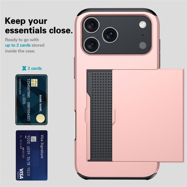 iPhone 17 Pro Cover Card Slide Rosaguld