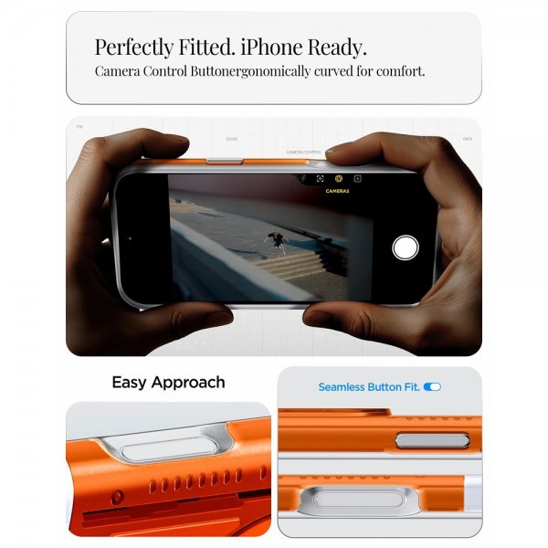Spigen iPhone 17 Pro Cover Classic C1 MagFit Tangerine