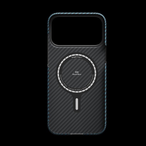 Pitaka iPhone 17 Pro Cover Edge Black/Blue Twill