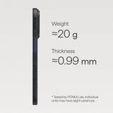 Pitaka iPhone 17 Pro Cover Edge Black/Grey Twill