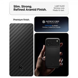 Spigen iPhone 17 Pro Cover Enzo Aramid T MagFit Sort