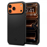 Spigen iPhone 17 Pro Cover Enzo Aramid T MagFit Sort