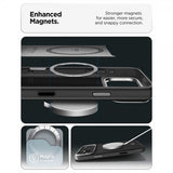 Spigen iPhone 17 Pro Cover Enzo Aramid T MagFit Sort Sølv