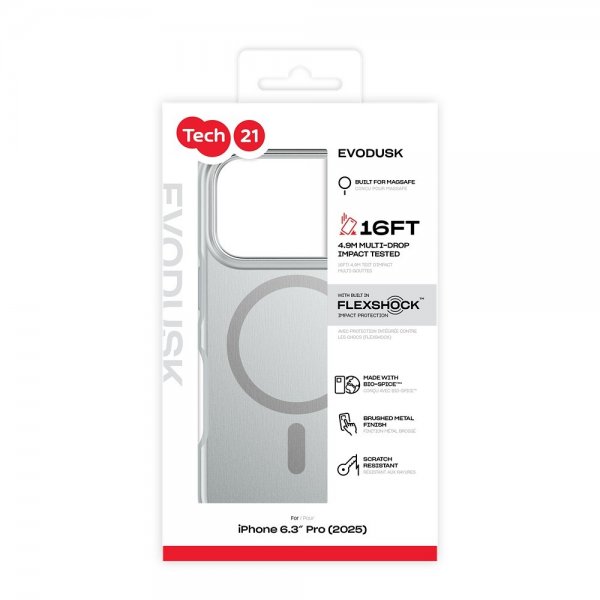 Tech21 iPhone 17 Pro Cover EvoDusk MagSafe Titanium