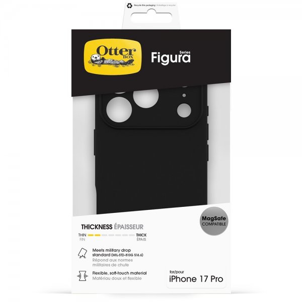 Otterbox iPhone 17 Pro Cover Figura MagSafe Sort