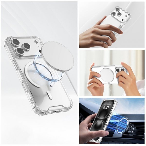 4smarts iPhone 17 Pro Cover Ibiza MagSafe Gennemsigtig