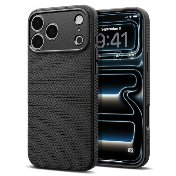 Spigen iPhone 17 Pro Cover Liquid Air Matte Black
