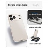 Spigen iPhone 17 Pro Cover Liquid Air Natural Titanium