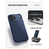 Spigen iPhone 17 Pro Cover Liquid Air Navy Blue