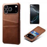 iPhone 17 Pro Cover med to Kortlommer Mørkebrun