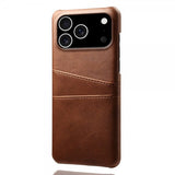 iPhone 17 Pro Cover med to Kortlommer Mørkebrun