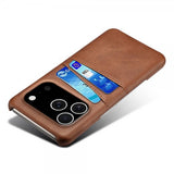 iPhone 17 Pro Cover med to Kortlommer Mørkebrun