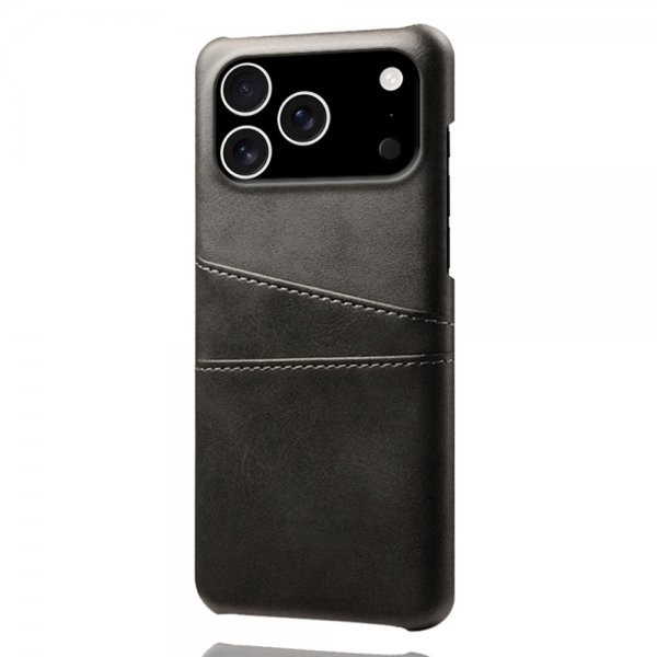 iPhone 17 Pro Cover med to Kortlommer Sort