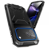 R-JUST iPhone 17 Pro Cover Metal Stødsikkert Sort