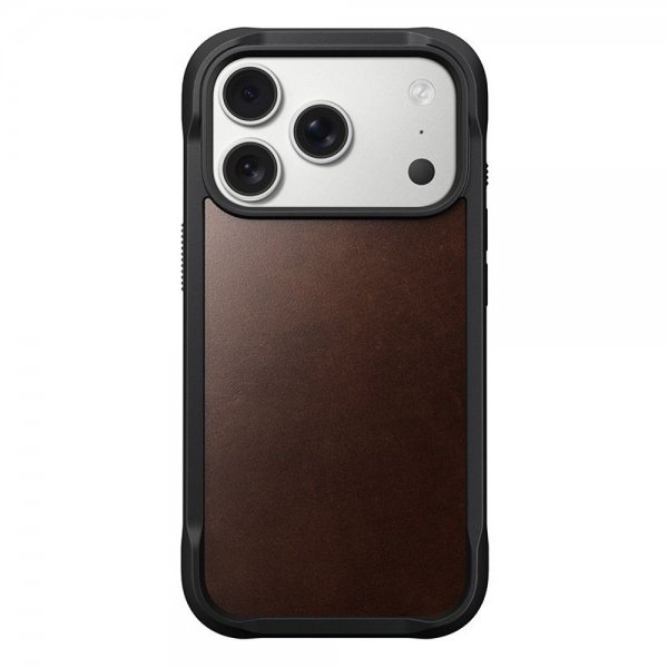 Nomad iPhone 17 Pro Cover Modern Læder Etui Horween Rustic Brown