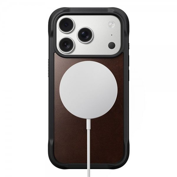 Nomad iPhone 17 Pro Cover Modern Læder Etui Horween Rustic Brown