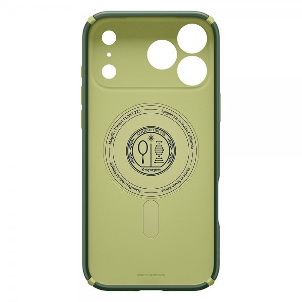 Spigen iPhone 17 Pro Cover Nano Pop Hybrid MagFit Avo Green