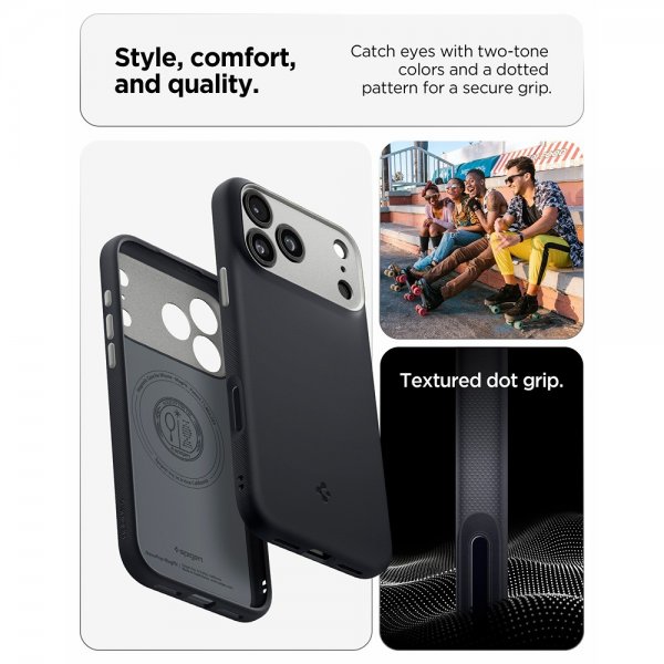 Spigen iPhone 17 Pro Cover Nano Pop MagFit Black Sesame