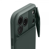 Spigen iPhone 17 Pro Cover Optik Armor MagFit Abyss Green