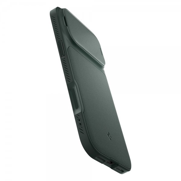 Spigen iPhone 17 Pro Cover Optik Armor MagFit Abyss Green