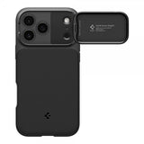 Spigen iPhone 17 Pro Cover Optik Armor MagFit Sort