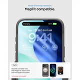 Spigen iPhone 17 Pro Cover Rugged Armor MagFit Grå