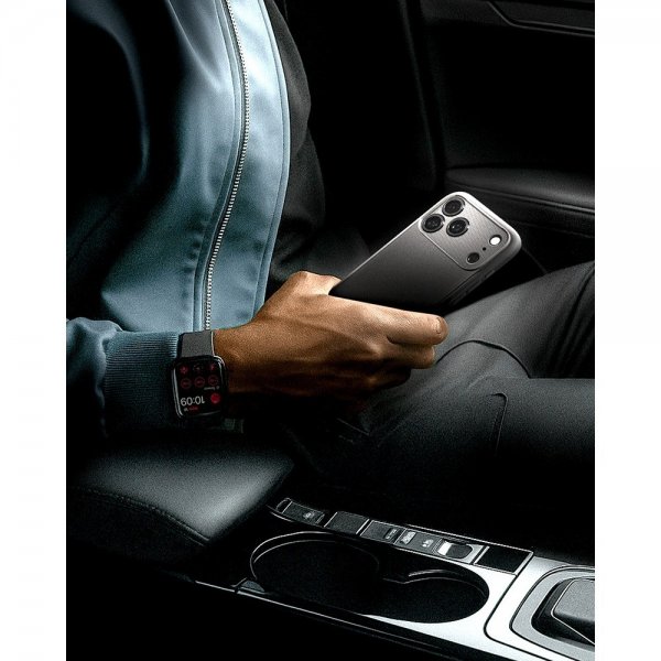 Spigen iPhone 17 Pro Cover Rugged Armor MagFit Grå