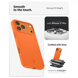 Spigen iPhone 17 Pro Cover Silicone Fit MagFit Cosmic Orange