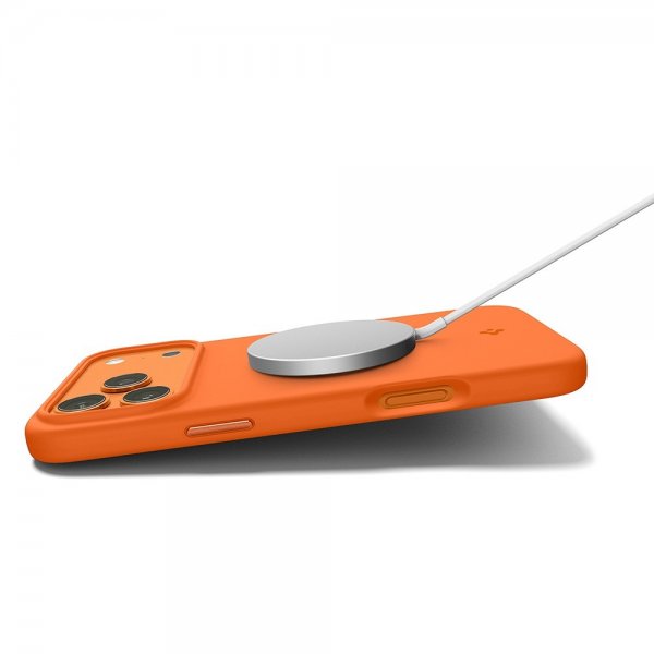 Spigen iPhone 17 Pro Cover Silicone Fit MagFit Cosmic Orange