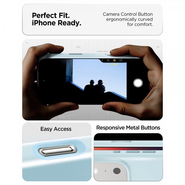 Spigen iPhone 17 Pro Cover Silicone Fit MagFit Mute Blue