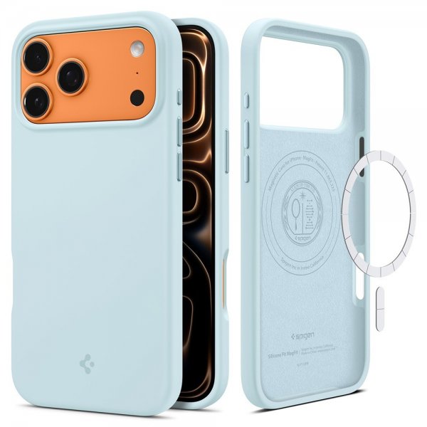 Spigen iPhone 17 Pro Cover Silicone Fit MagFit Mute Blue