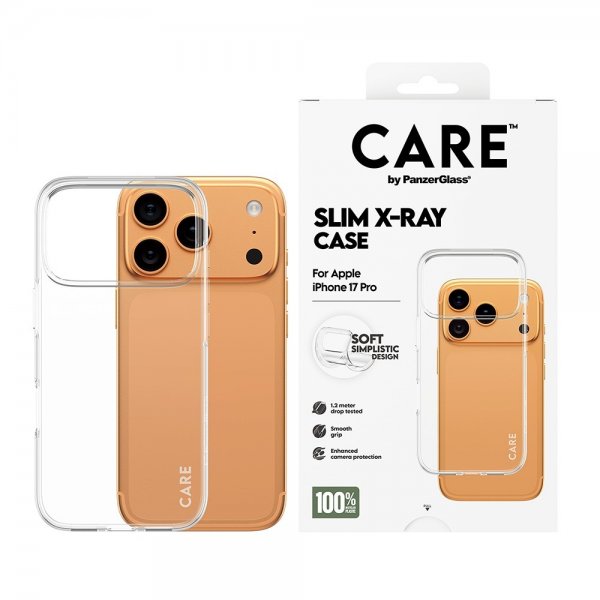 CARE by PanzerGlass iPhone 17 Pro Cover Slim X-Ray Transparent