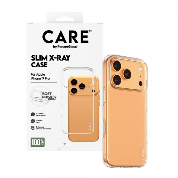 CARE by PanzerGlass iPhone 17 Pro Cover Slim X-Ray Transparent