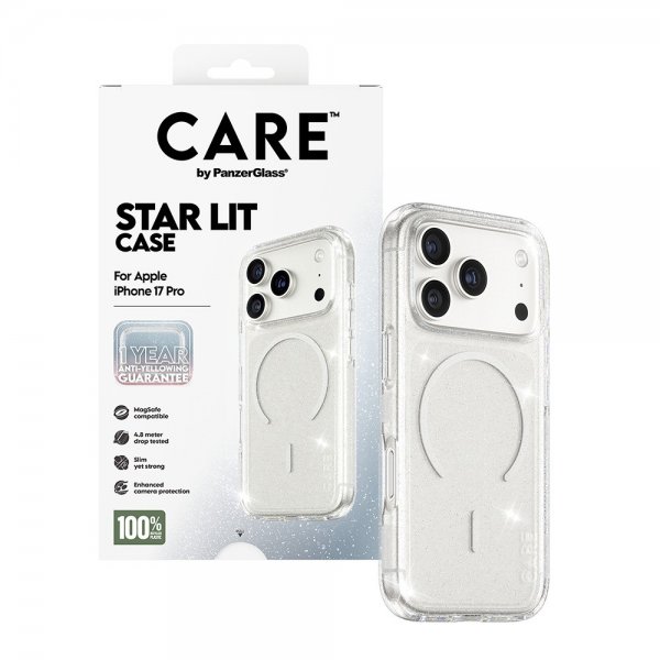 CARE by PanzerGlass iPhone 17 Pro Cover Star Lit MagSafe