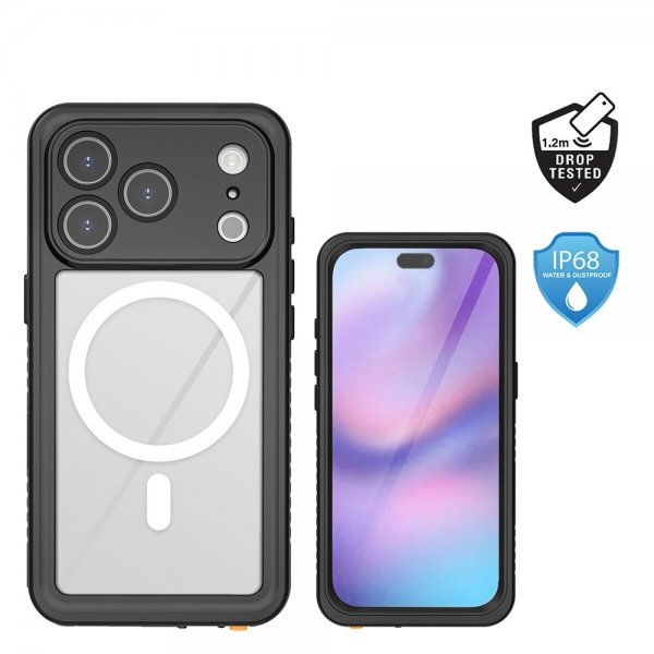 4smarts iPhone 17 Pro Cover Stark IP68 MagSafe Sort