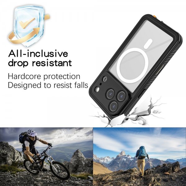 4smarts iPhone 17 Pro Cover Stark IP68 MagSafe Sort