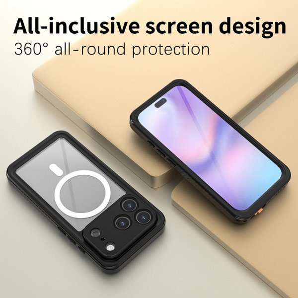 4smarts iPhone 17 Pro Cover Stark IP68 MagSafe Sort