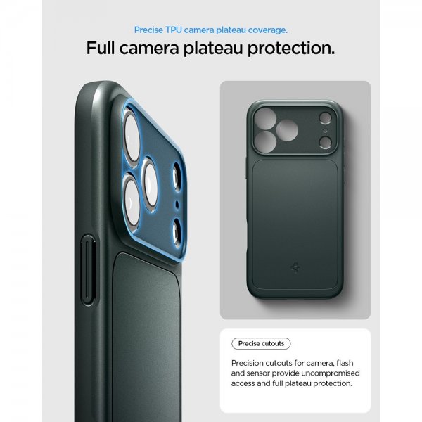 Spigen iPhone 17 Pro Cover Thin Fit MagFit Abyss Green