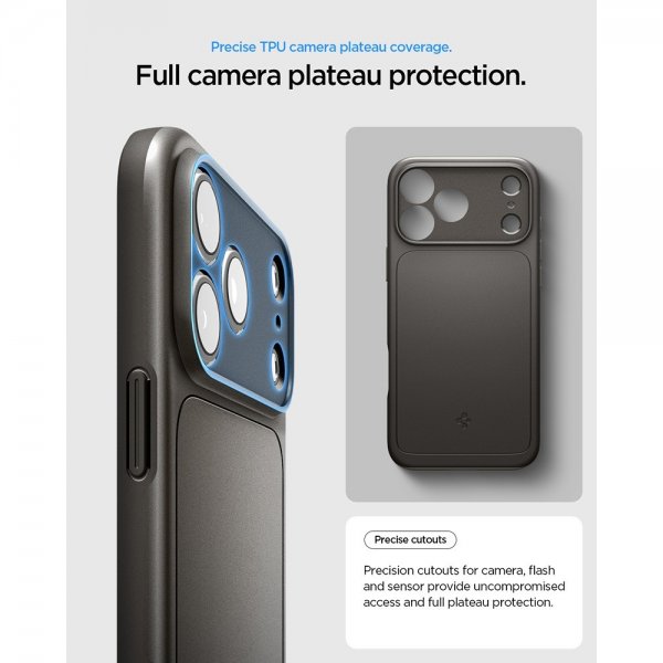 Spigen iPhone 17 Pro Cover Thin Fit MagFit Gunmetal