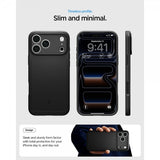 Spigen iPhone 17 Pro Cover Thin Fit MagFit Sort