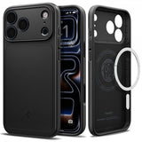 Spigen iPhone 17 Pro Cover Thin Fit MagFit Sort