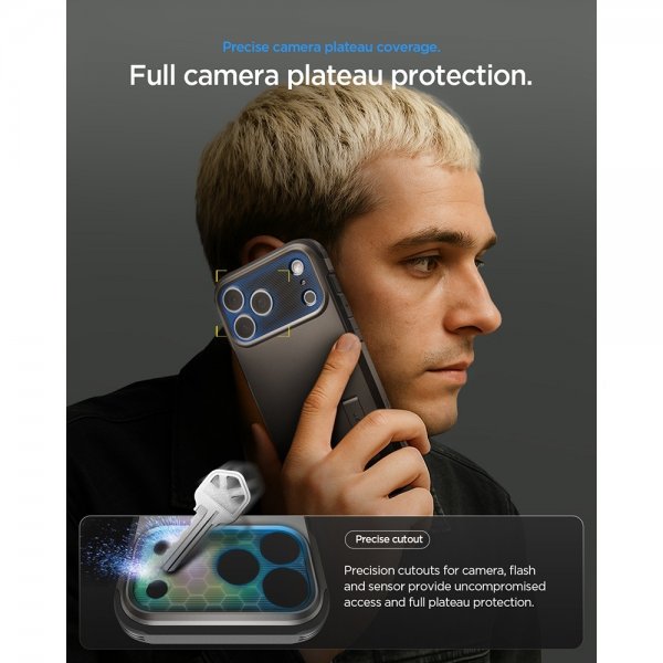 Spigen iPhone 17 Pro Cover Tough Armor T MagFit Gunmetal