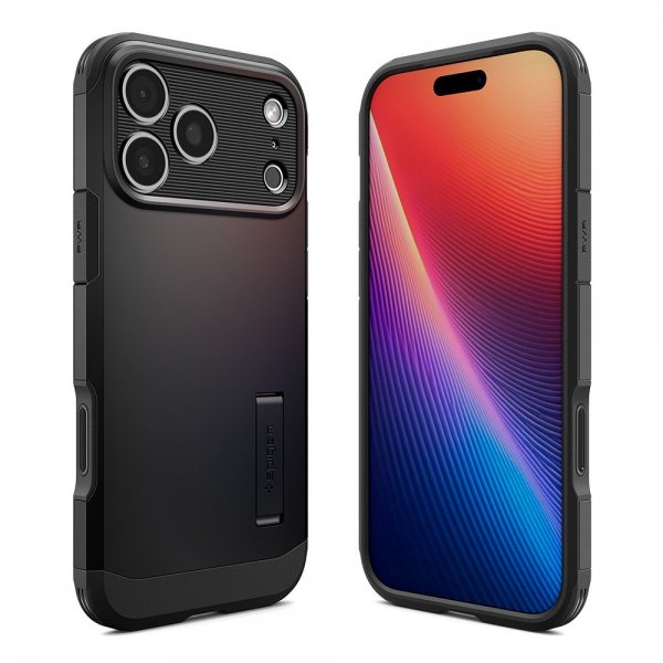 Spigen iPhone 17 Pro Cover Tough Armor T MagFit Sort