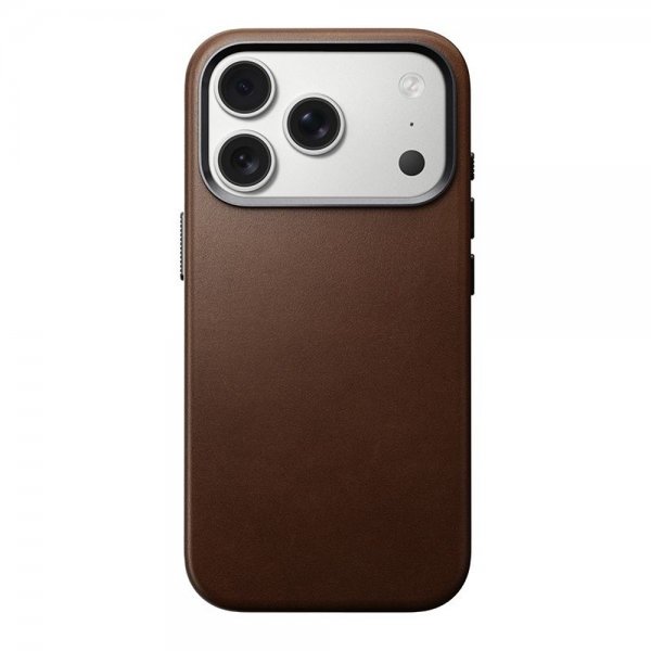 Nomad iPhone 17 Pro Skal Traditional Leather Case Brun