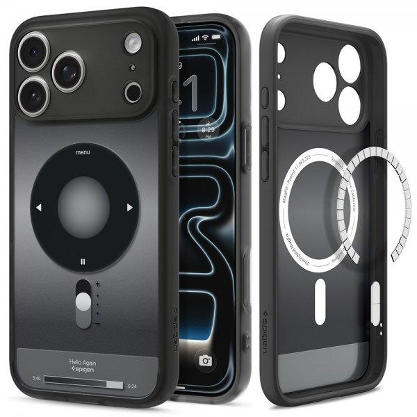Spigen iPhone 17 Pro Cover Ultra Hybrid Classic MagFit Sort