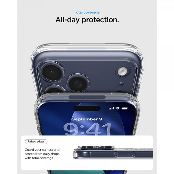 Spigen iPhone 17 Pro Cover Ultra Hybrid MagFit Clear Deep Blue
