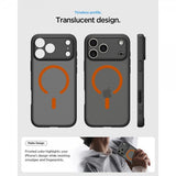 Spigen iPhone 17 Pro Cover Ultra Hybrid MagFit Frost Black Orange