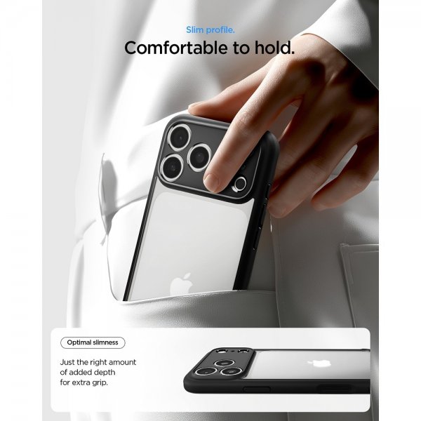 Spigen iPhone 17 Pro Cover Ultra Hybrid Mat Sort