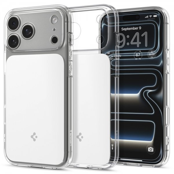 Spigen iPhone 17 Pro Cover Ultra Hybrid T MagFit Glossy White