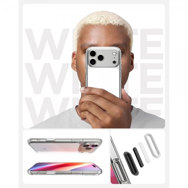 Spigen iPhone 17 Pro Cover Ultra Hybrid T MagFit Glossy White